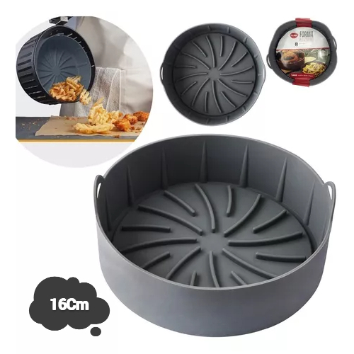 Forma De Silicone Reforçado Lavável Air Fryer AirFryer De Cozimento Para Fritadeira Permanente Assadeira Elétrica Forno Multifuncional Em Casa Cozinha Multiuso