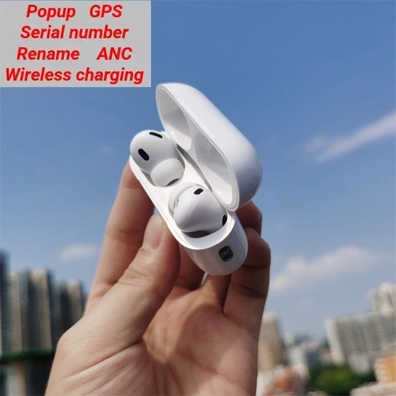 Airpods pro/Airpods/Airpods pro2/ 1:1orignal2022 Novos Airpods Pro 2 Fones De Ouvido Bluetooth Sem Fio Ruído Cancelando Renomear GPS Pop Up Window TWS+GPS+carrega idusao Super Bass Earphone Com Microfone