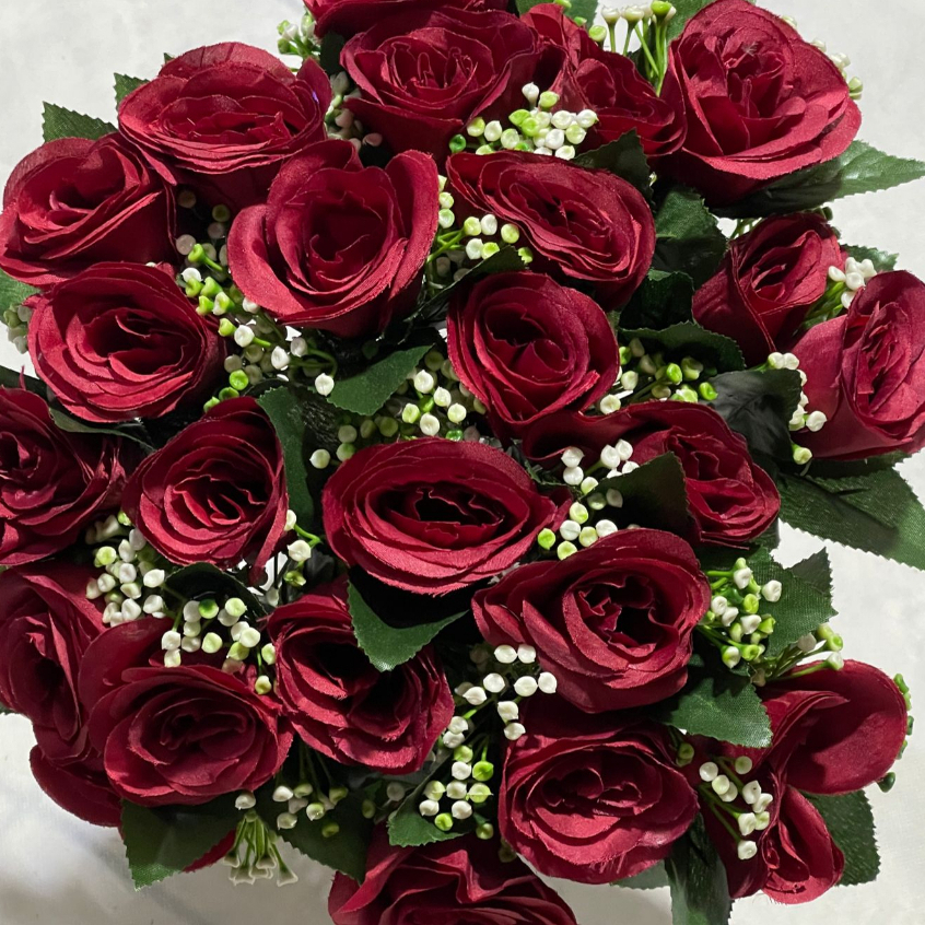 24 rosa de flores com kit  (Leia a descrição, temos outro anúncio com mais cores em Oferta na Shopee