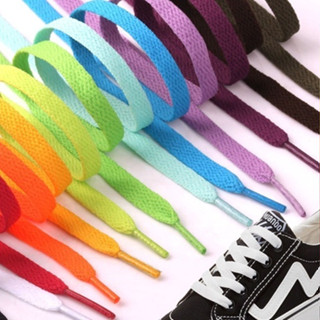 Par de Cadarços Para Tênis Achatado 120 cm Várias Cores Poliéster Melhor Preço fabricante Cordão para calçados envio imediato serve para All Star Vans e varias outras marcas cores branco preto bege marrom rosa e rosê