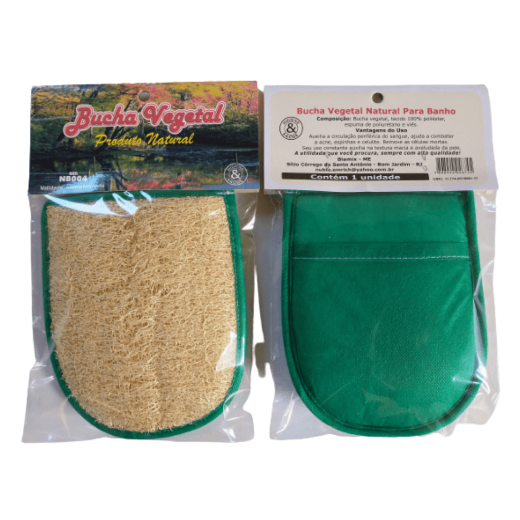 Bucha Vegetal Excelente Qualidade Costurada de Bolsinho