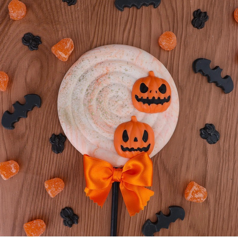 FORMA SIMPLES ABÓBORA 9431 (i9) EM ACETATO BWB PARA BOMBOM E DOCES DE CHOCOLATE E CONFEITARIA DIA DAS BRUXAS HALLOWEEN - Home & Living