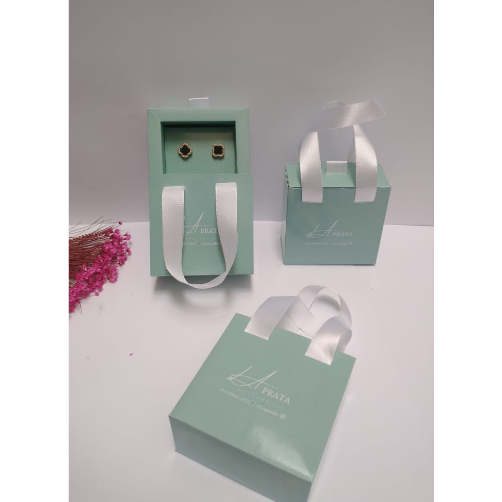 Sacola gaveta personalizada para joias e acessórios em Oferta na Shopee