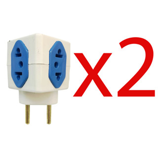 2x Adaptador De Tomada Benjamim Power Cubo Pino 4 Saidas 10a promoção
