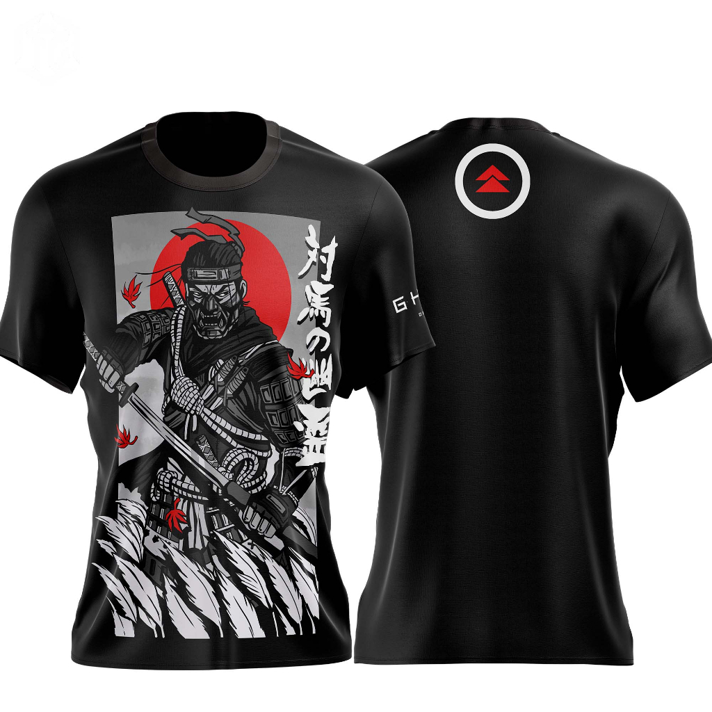 Camisa Personalizada Ghost of Tsushima Preta