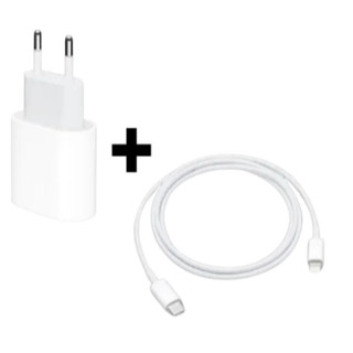 Carregador iPhone  celurar  Completo Tipo C 20w + Cabo Usb-C lightning Bivolt