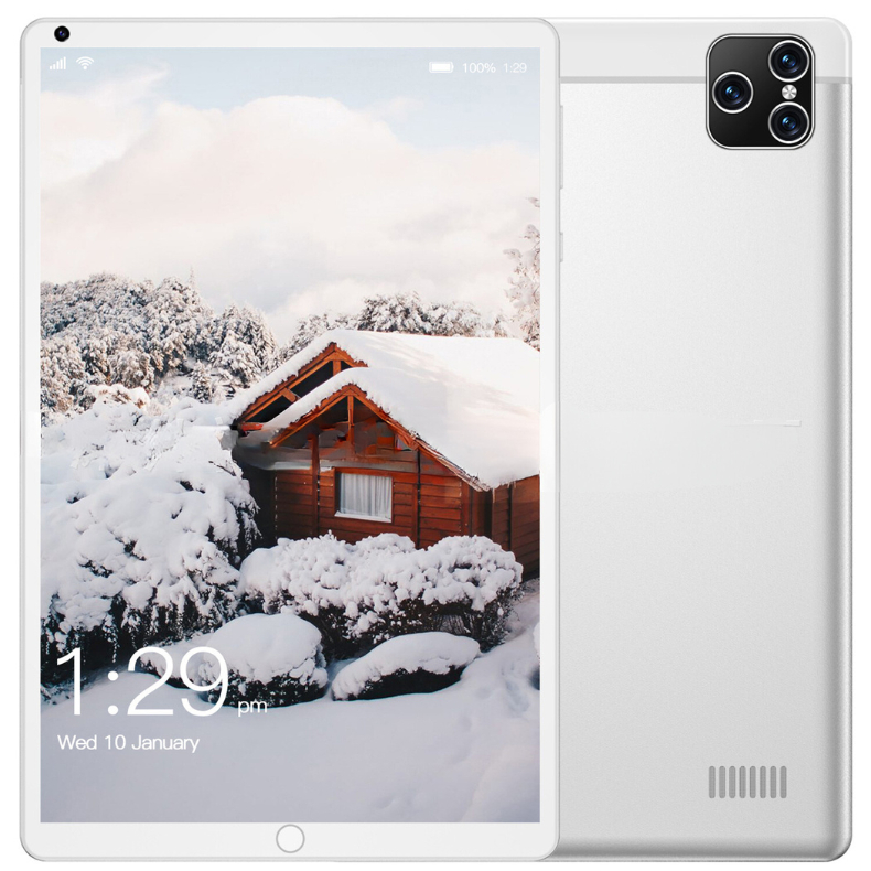 Tablet Android de 4+64GB com Tela Grande de 10,1 Polegadas, Dual SIM Card, WIFE