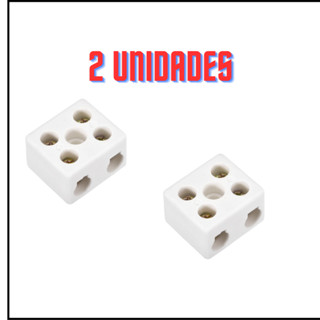 2 Unidades conector porcelana bipolar 10,00mm2