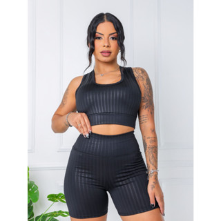 CONJUNTO ACADEMIA MEIA COXA FITNESS 3D em Oferta na Shopee