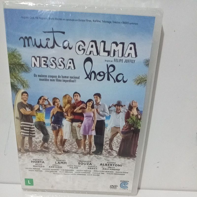 Dvd Muita Calma Nessa Hora Bruno Mazzeo Andréa Horta Lacrado de Fabrica original