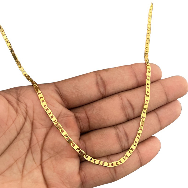 Corrente Cordão masculino Fino Piastrini Banhado Folheado A Ouro 18K 2mm 60cm ou 70Cm em Oferta na Shopee