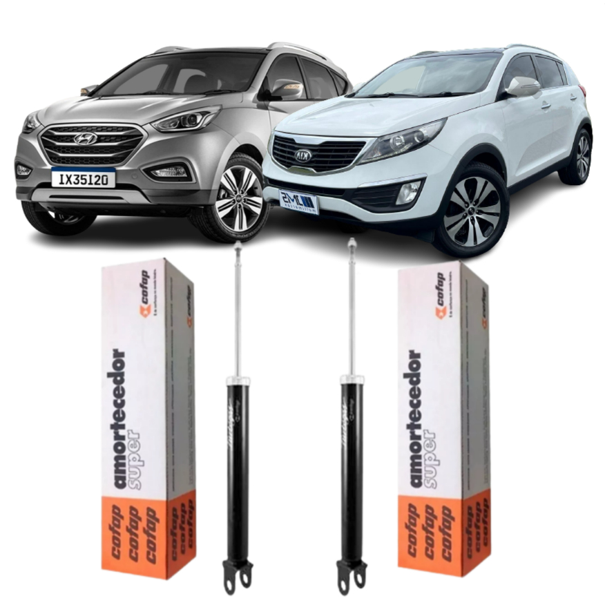 Par Amortecedor Traseiro Hyundai Ix35 Sportage 2010 2011 2012 2013 2014 2015 Ori