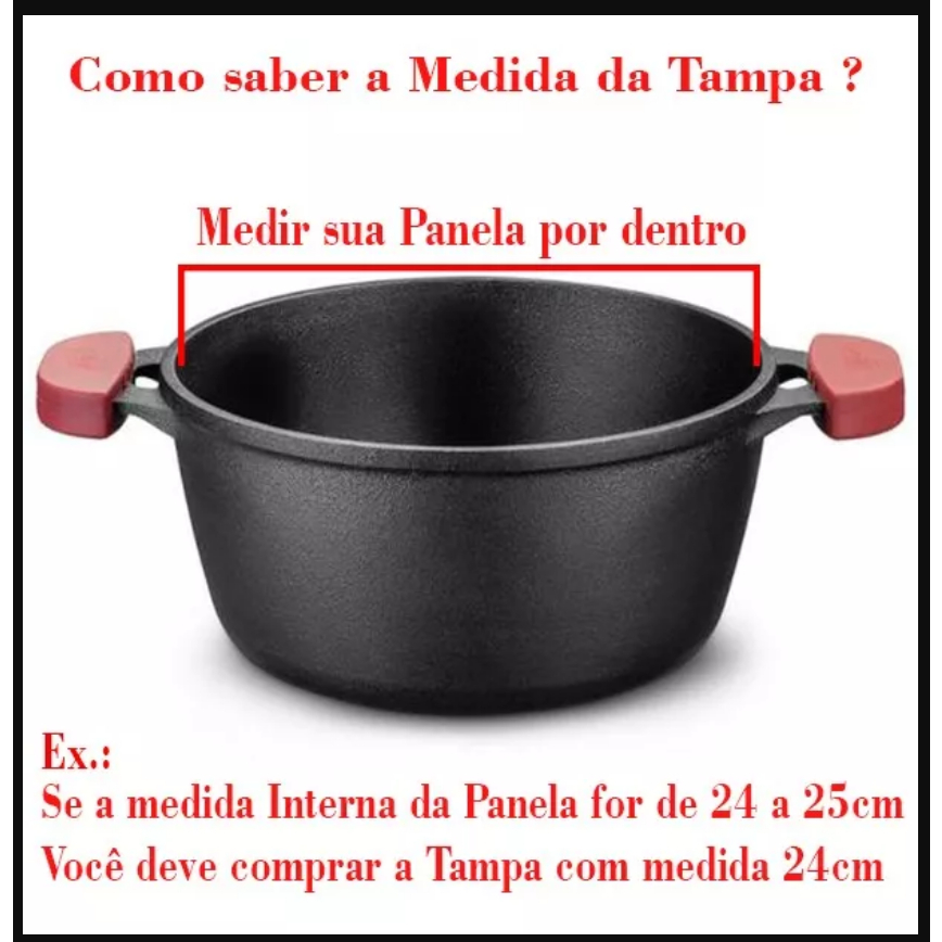 TAMPA DE ALUMINIO REFORÇADO- RESISTENTE- POLIDO PARA PANELA FRIGIDEIRA CAÇAROLA - AVULSA