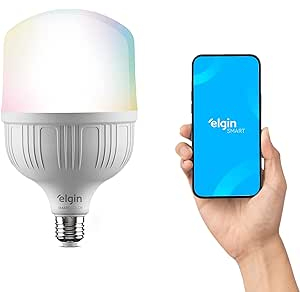 Lâmpada Led Rgb Bulbo 30w Inteligente Smart Wi-fi Elgin