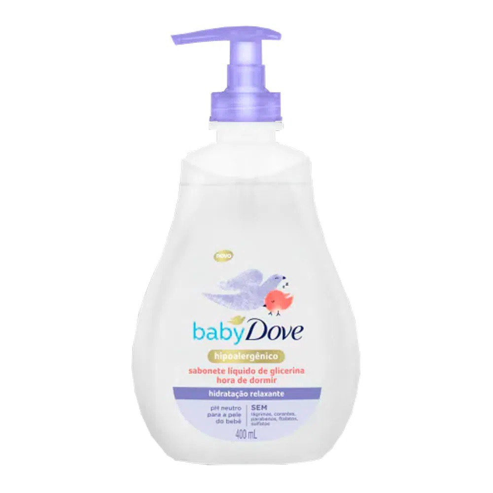 Sabonete Líquido de Glicerina Baby Dove Hora de Dormir 400ml