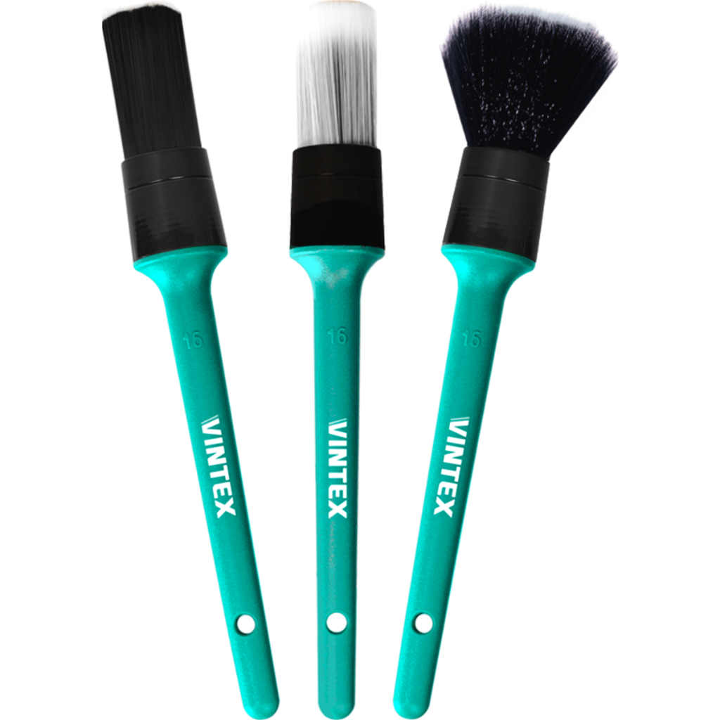 Kit de Pinceis Vintex Macio Médio Super Macio Detalhamento Automotivo em Oferta na Shopee