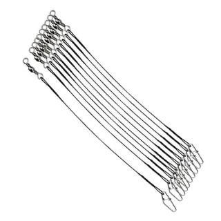 Empate de aço Flexível Leader com Girador e Snap (10 unidades) em Oferta na Shopee