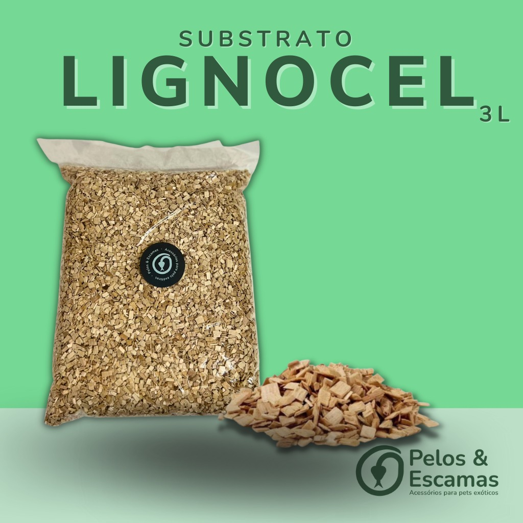 Substrato Lignocel para roedores e répteis 600g - 3L