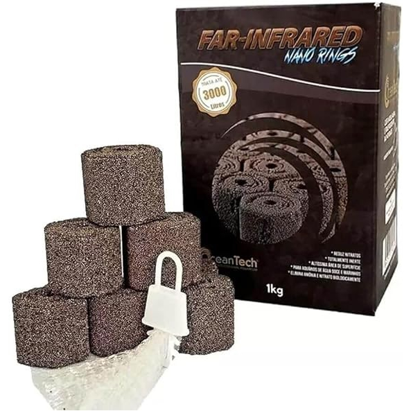 Midia Biologica Ocean Tech Trata 3000l Nano Rings Far-Infrared em Oferta na Shopee