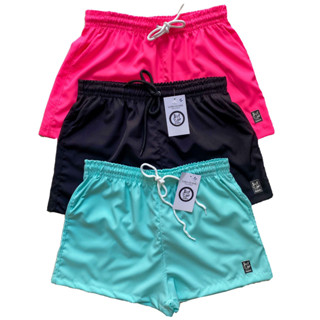 Kit com 3 Short de Tactel Feminino Elastano Shortinho confortável