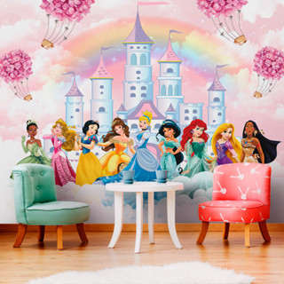 Papel de Parede Personalizado Princesas Charmosas para Meninas