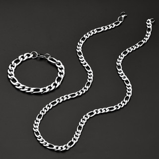 Corrente Cordão Com Pulseira Banhado Masculina 4mm