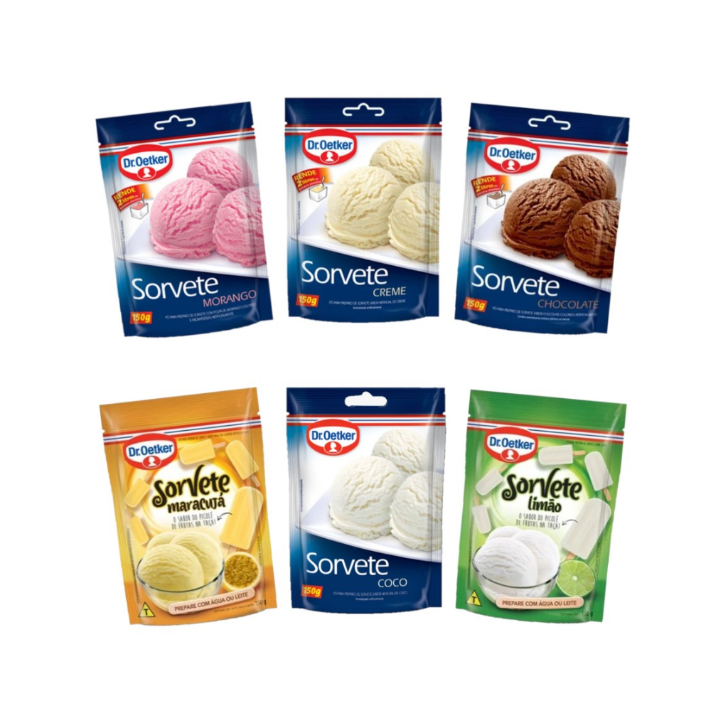 Unidade do Sorvete em Pó 150g - Dr.Oetker em Oferta na Shopee