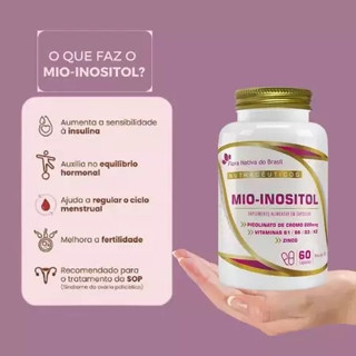 Mio Inositol Puro 500mg 60 Cápsulas Flora Nativa do Brasil