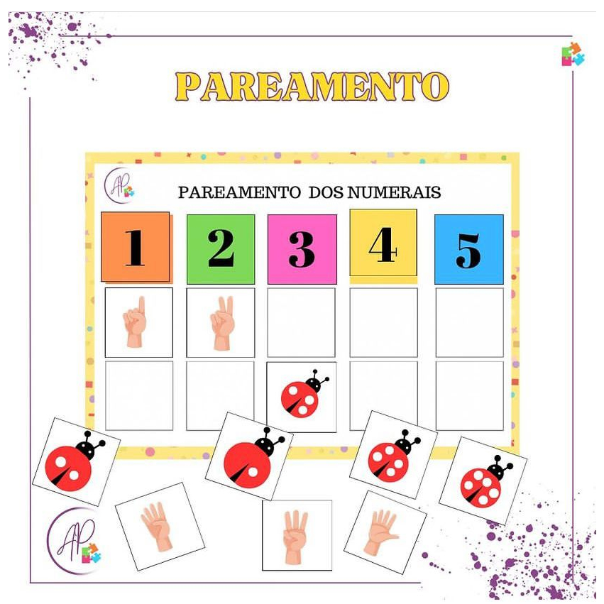 Pareamento joaninha-TEA-pedagogico-ludico-quantificação