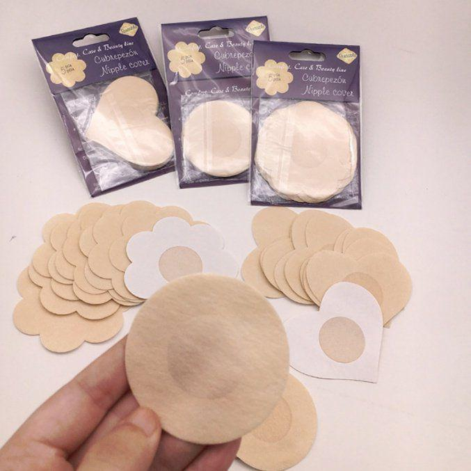 Kit 10 Pares Adesivo Para o Seio Tapa Auréola Respirável Lingerie Feminina