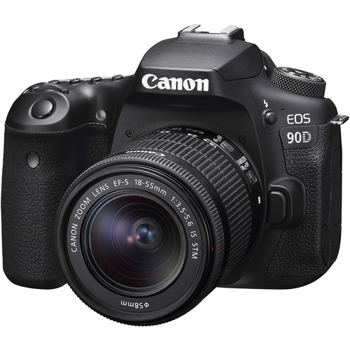 Câmera Canon EOS 90D DSLR Kit Com Lente 18-55mm IS STM