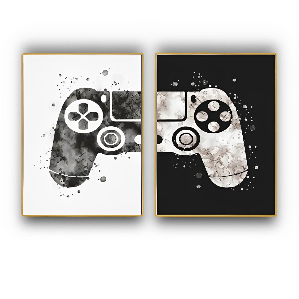 Quadros decorativos Placas decoração game vídeo game jogos