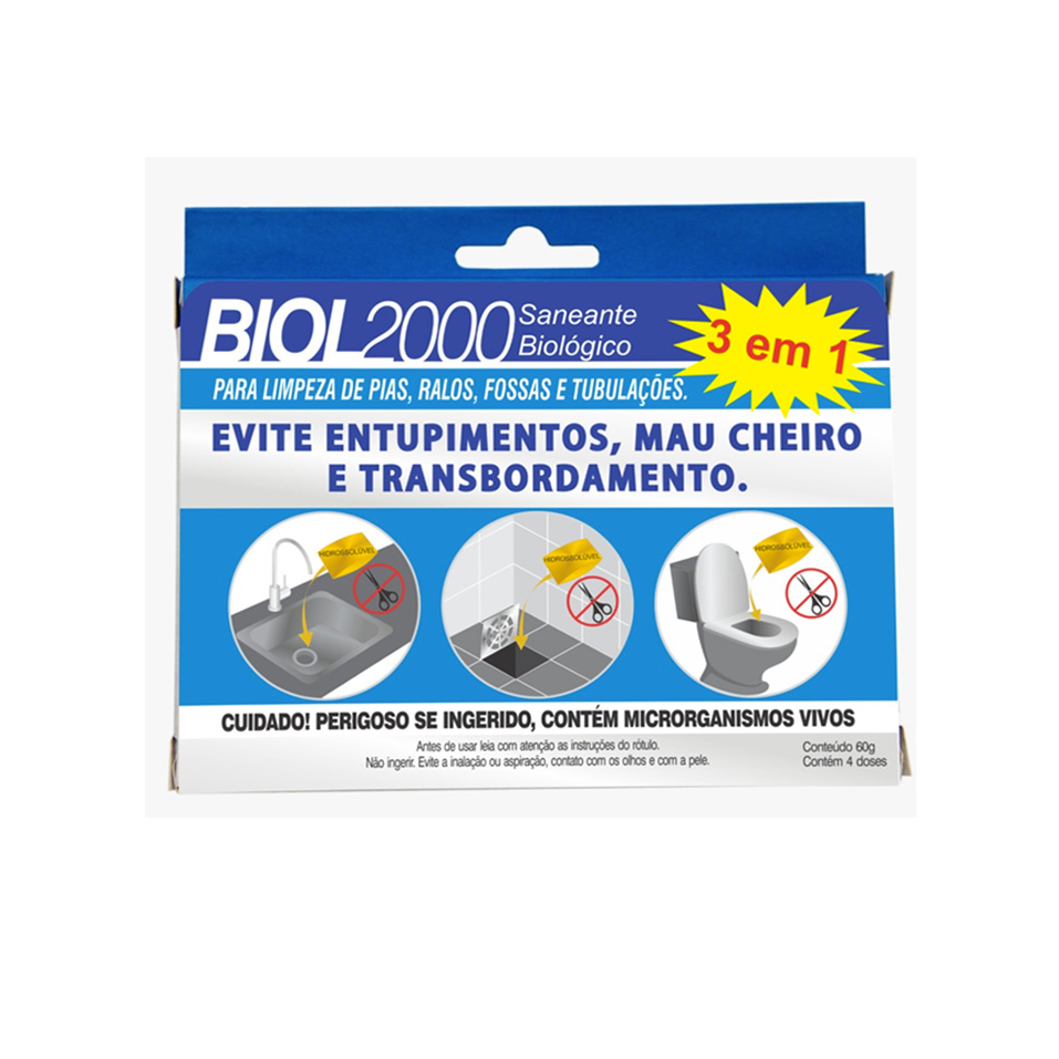 BIOL 2000 - Limpa fossa, ralos, pias - LIMPADOR BIOLÓGICO em Oferta na Shopee