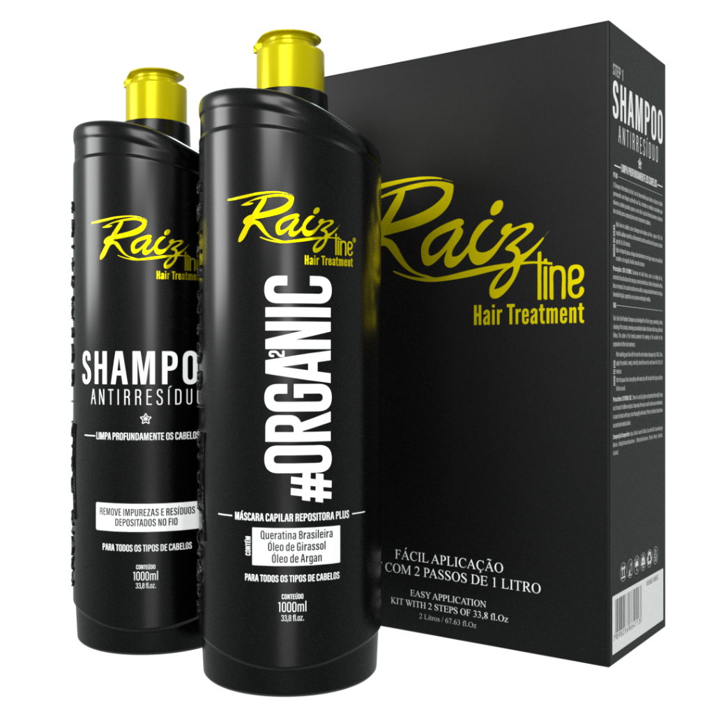Kit Progressiva Alisamento Semi-Definitivo Orgânico Raiz Line - 2x1000ml em Oferta na Shopee