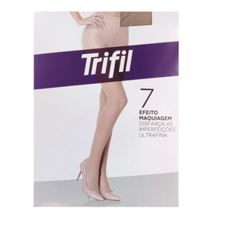 Meia Calça Fio 7 Trifil Ultra Fina Efeito Maquiagem