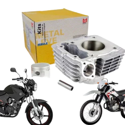 Kit Cilindro Motor Yamaha Factor Ybr 125 XTZ 125 2000 a 2016 Original Metal Leve