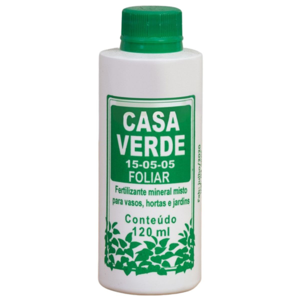 Fertilizante Liquido Concentrado Casa Verde Foliar 120ml - Dimy