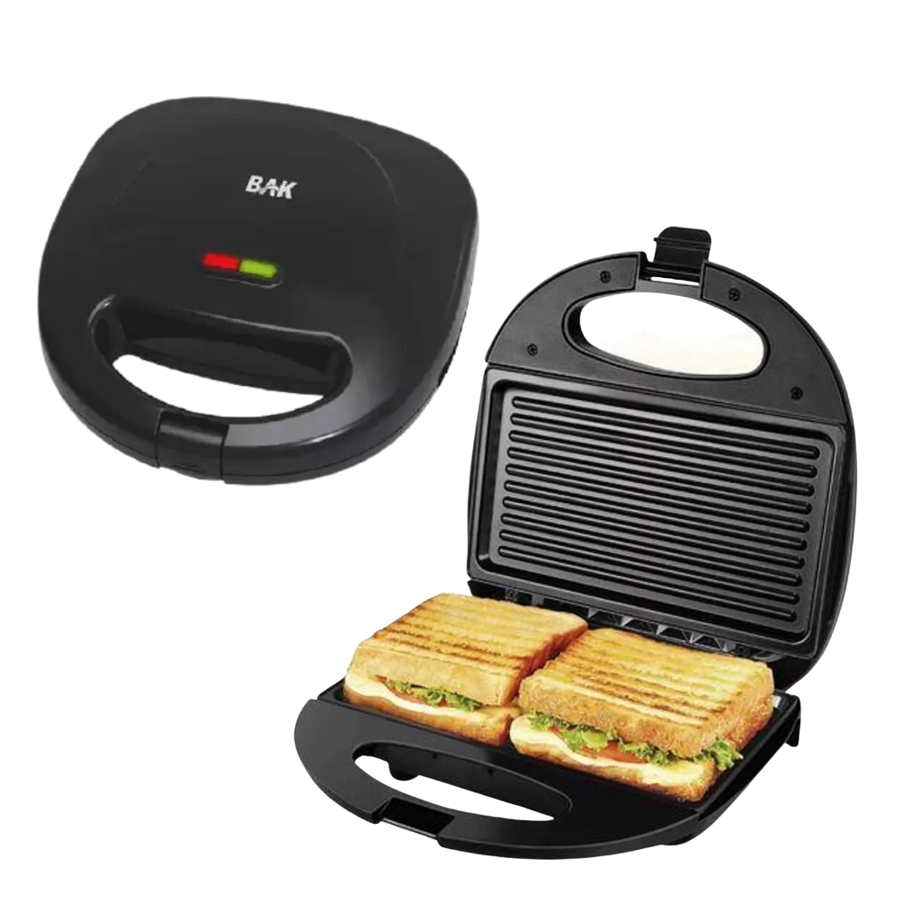 Sanduicheira Elétrica Antiaderente Torradeira 750w Linha Gourmet Bak Mini Grill Misto Quente