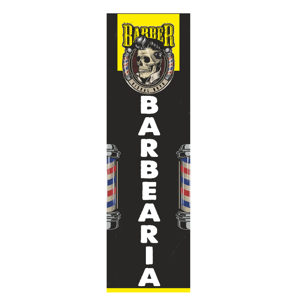 banner barbearia barbeiro 30x100 ARTE PRONTA