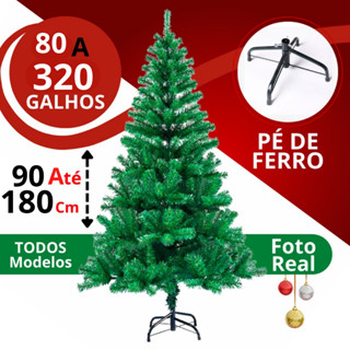 Arvore Natal Grande Pinheiro Decoração Natal 120cm 150cm 180cm 210cm Até 450Galhos