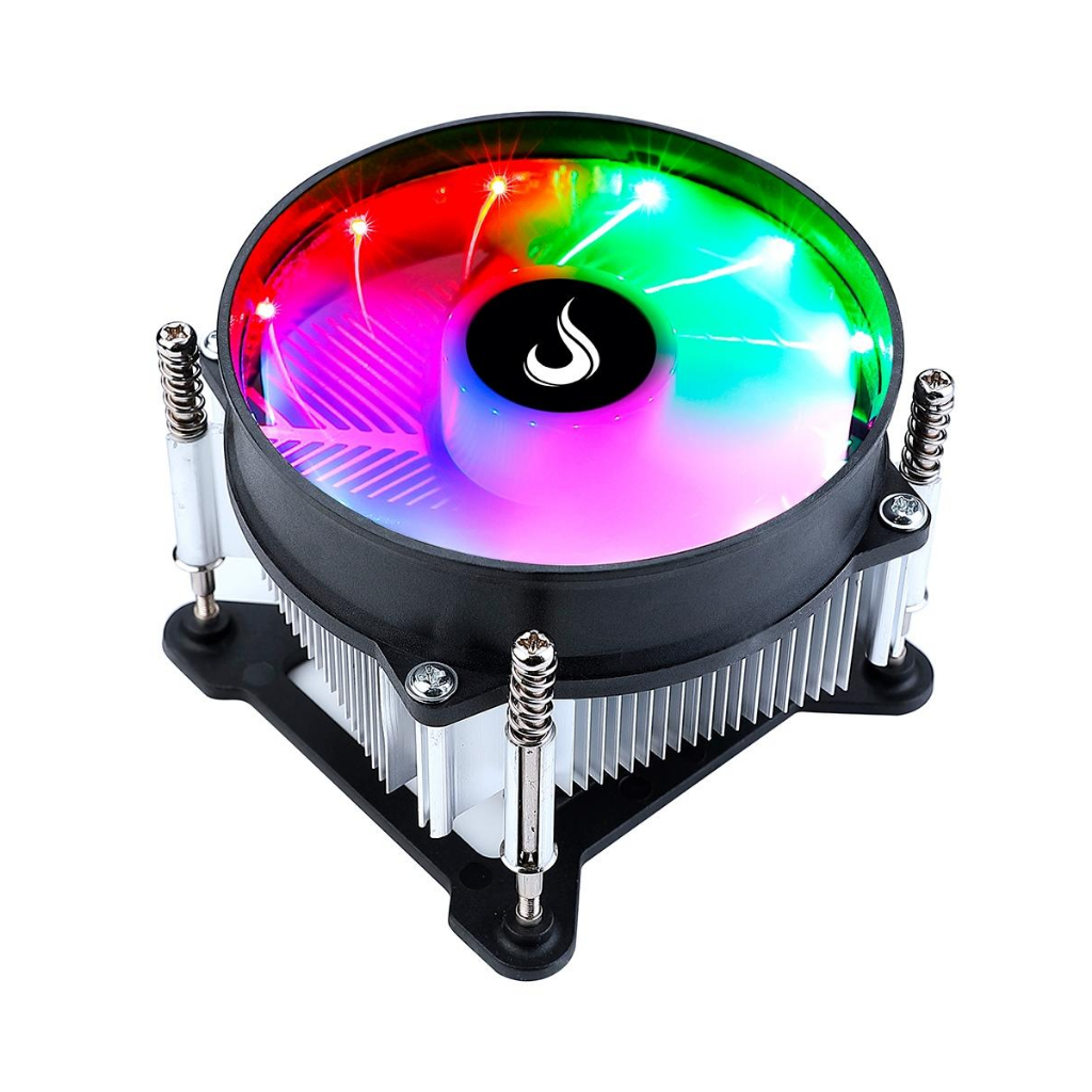 Cooler Box Air Cooler LED RGB Rise Mode para Processador Intel Lga 1156 1151 1150 1200 Tdp 115W