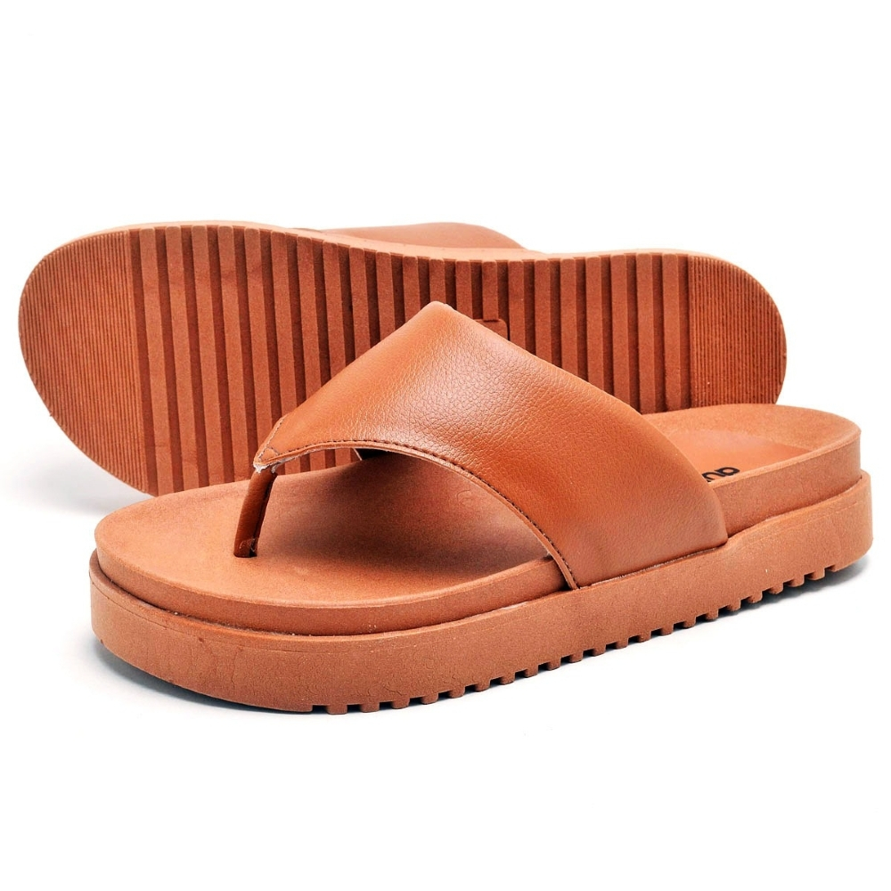 Detalhes do Sandalia Papete Dubuy Feminina Caramelo Mali 2045FG