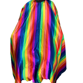Capa Corte de Cetim Barbeiro Cabeleireiro Estampada Arco Iris Cod: 683