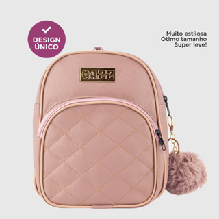 Mochilinha Mini Bolsa Feminina Menina Pequena Passeio De Costas Alça Regulavel