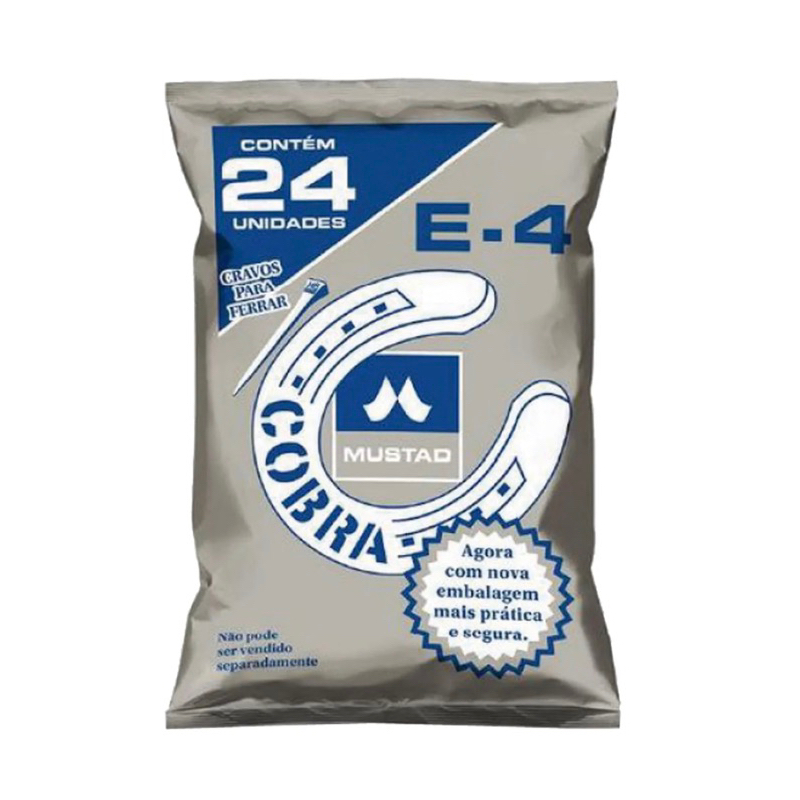 Cravo para Ferradura Cobra E3, E4, E5 com Pct 24 Unidades