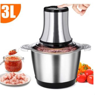 3L Picador De Alimentos Moedor De Carne Mixer Elétrica Processador Cozinha Casa Alho 110v ...