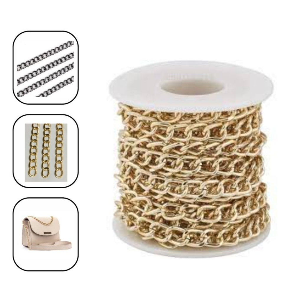 Kit 5 Metros Corrente 1,8 para Alça de Bolsa e Artesanato Promoção! em Oferta na Shopee