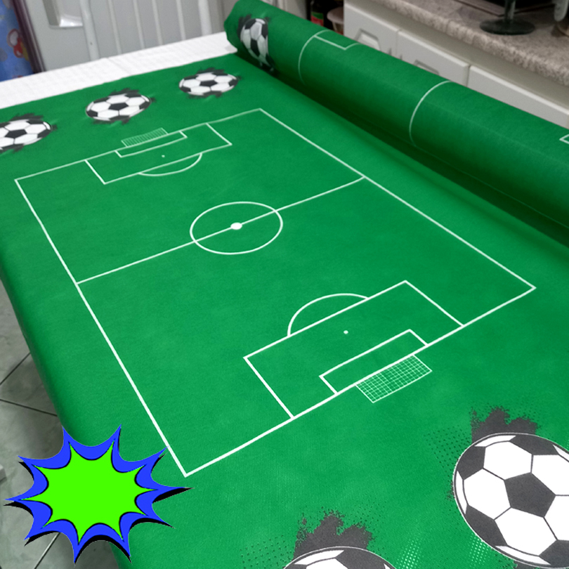TNT Estampado Campo de futebol 1,00m X 1,40m em Oferta na Shopee