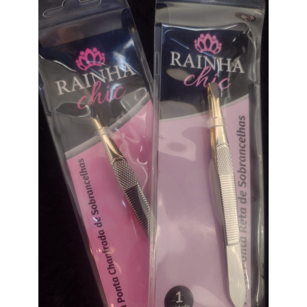 1 Pinça Para Designer de Sobrancelha - Rainha Chic - Ref 0110/0043