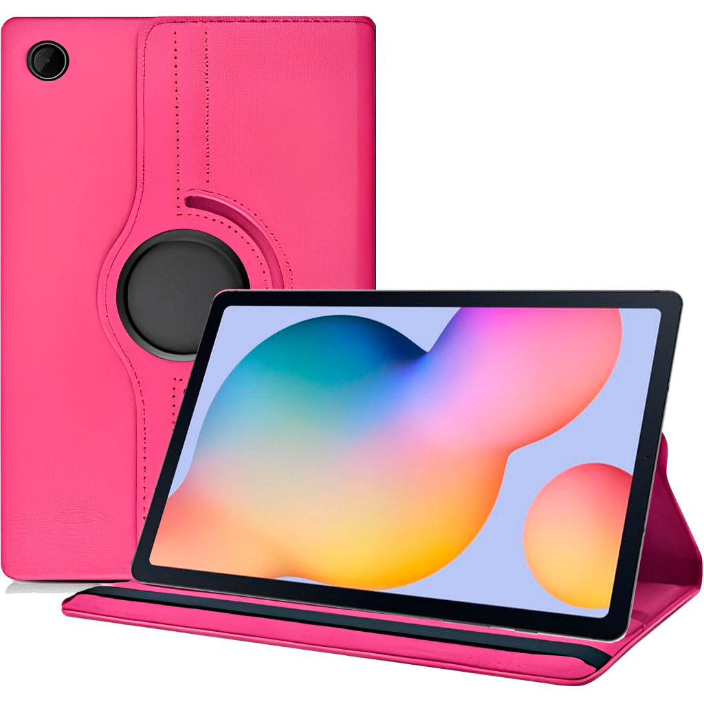 Capa Giratória Rosa Para Galaxy Tab S6 Lite (P610 / P615) (Tela 10.4") - C7 COMPANY